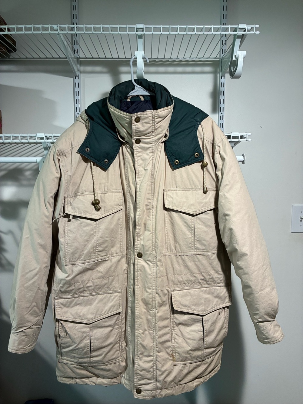 Northwest Territory Beige Field Jacket with Dark Green Collar